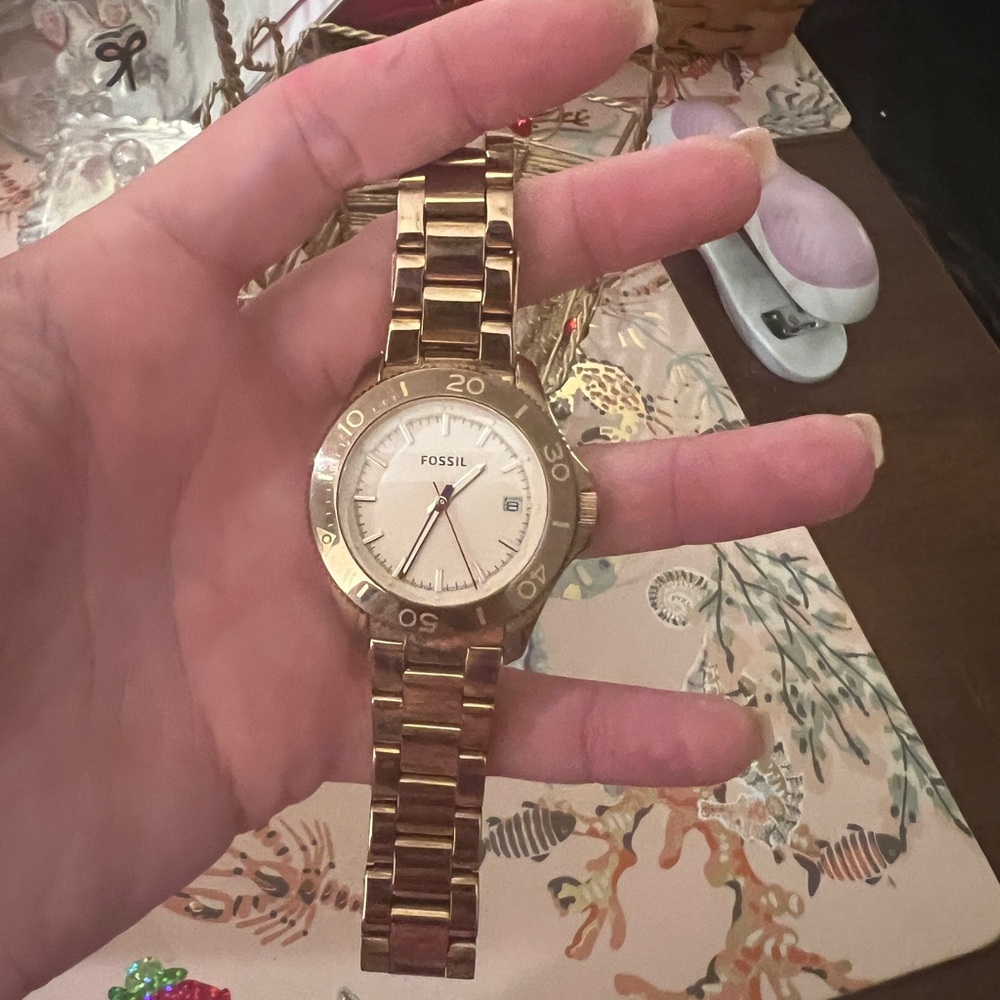 Fossil Gold Bracelet Watch